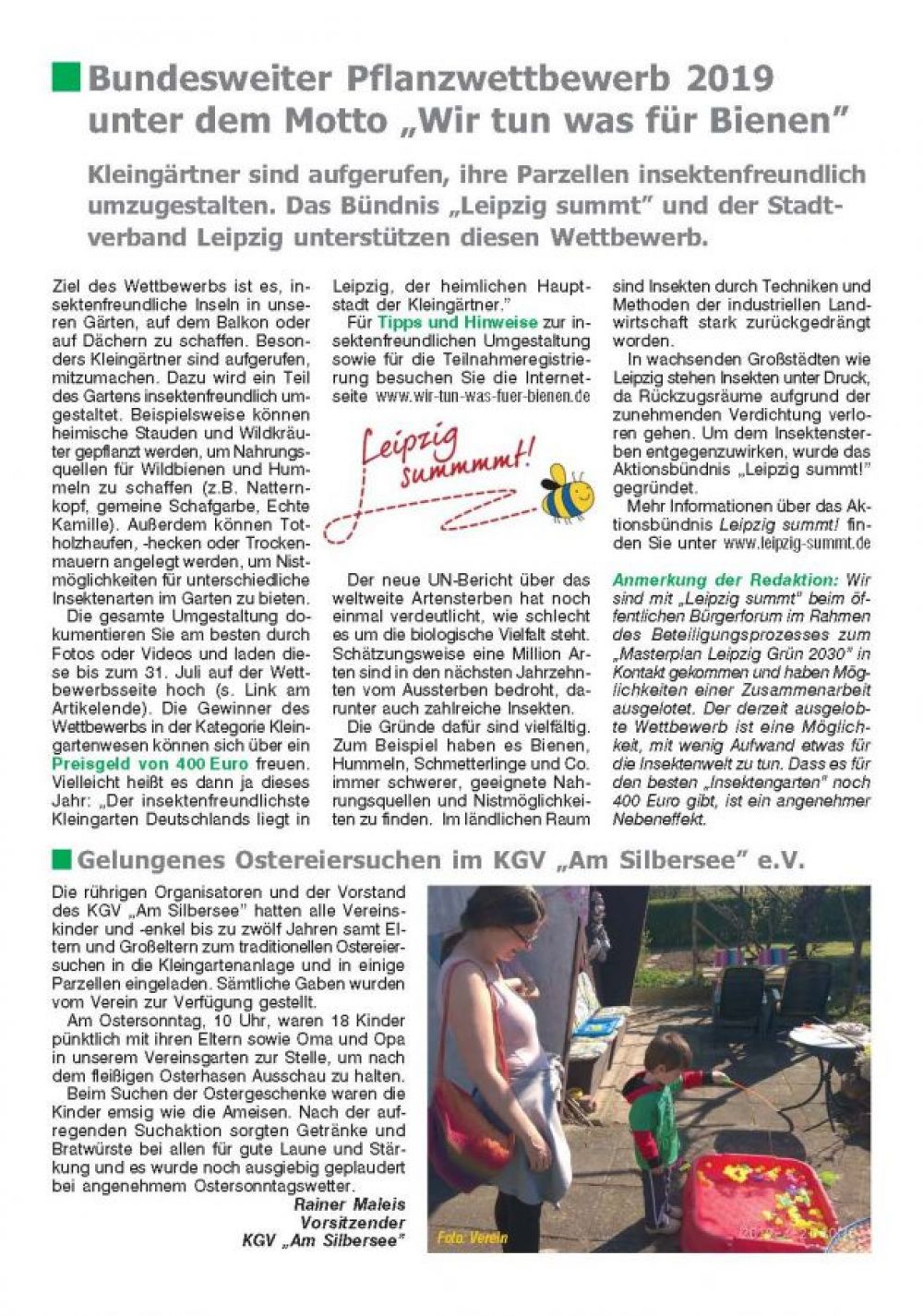 Artikel Leipzig summt!